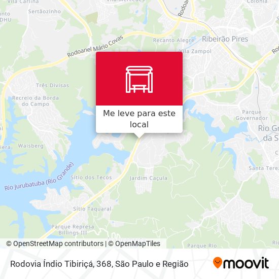 Rodovia Índio Tibiriçá, 368 mapa