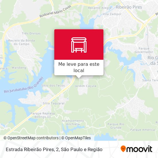 Estrada Ribeirão Píres, 2 mapa