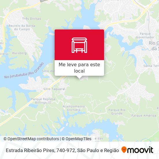 Estrada Ribeirão Píres, 740-972 mapa