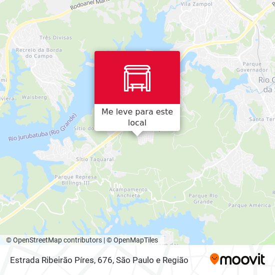 Estrada Ribeirão Píres, 676 mapa