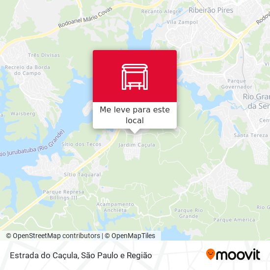 Estrada do Caçula mapa