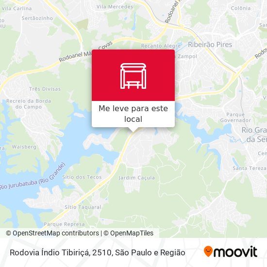 Rodovia Índio Tibiriçá, 2510 mapa