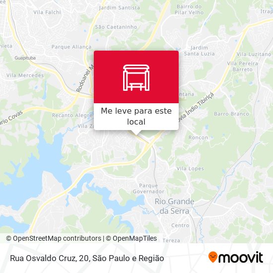 Rua Osvaldo Cruz, 20 mapa
