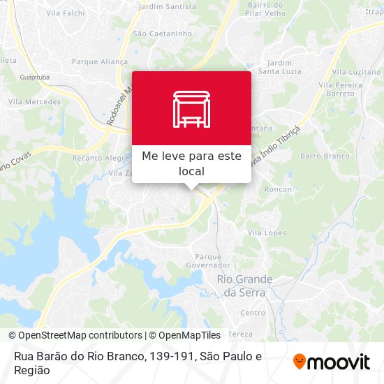 Rua Barão do Rio Branco, 139-191 mapa