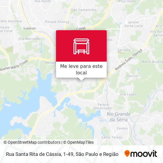 Rua Santa Rita de Cássia, 1-49 mapa