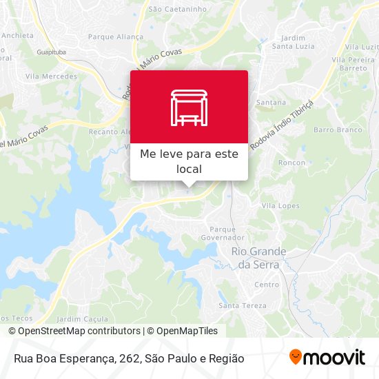 Rua Boa Esperança, 262 mapa