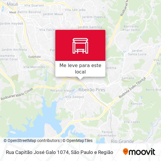 Rua Capitão José Galo 1074 mapa