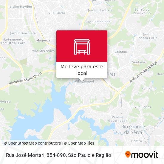 Rua José Mortari, 854-890 mapa