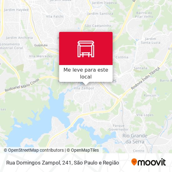 Rua Domingos Zampol, 241 mapa