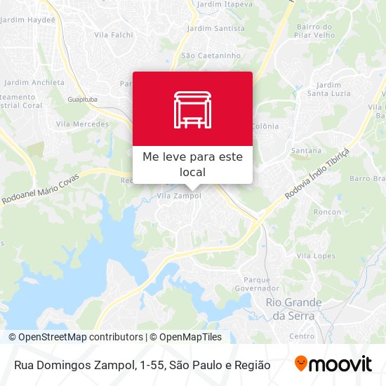 Rua Domingos Zampol, 1-55 mapa