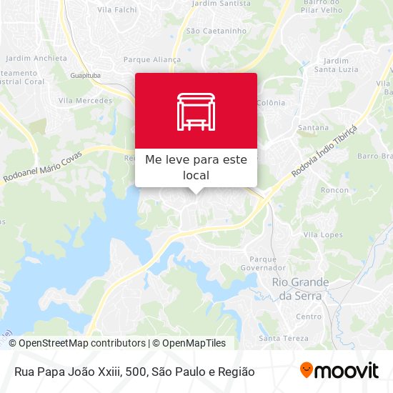 Rua Papa João Xxiii, 500 mapa