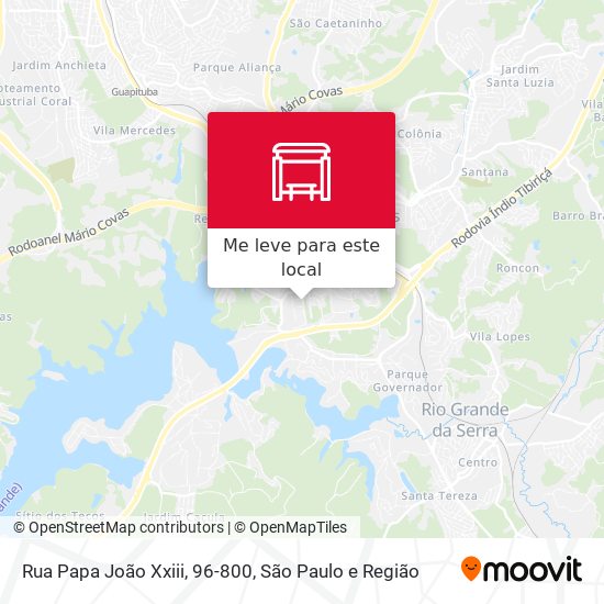 Rua Papa João Xxiii, 96-800 mapa