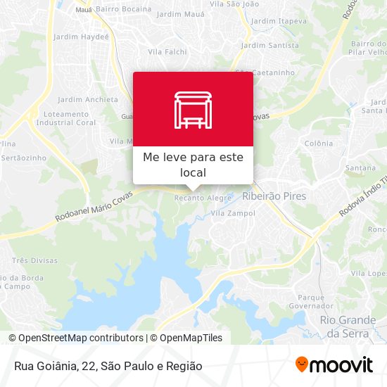 Rua Goiânia, 22 mapa