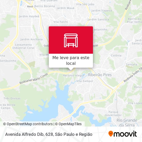Avenida Alfredo Dib, 628 mapa