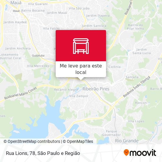 Rua Lions, 78 mapa