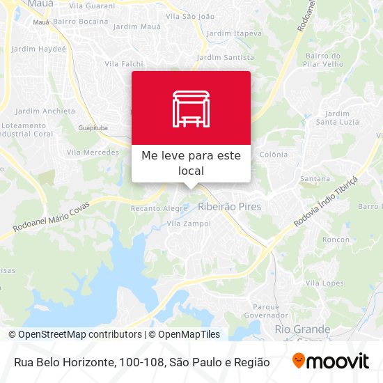 Rua Belo Horizonte, 100-108 mapa