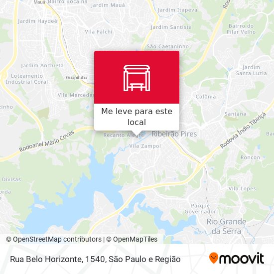 Rua Belo Horizonte, 1540 mapa