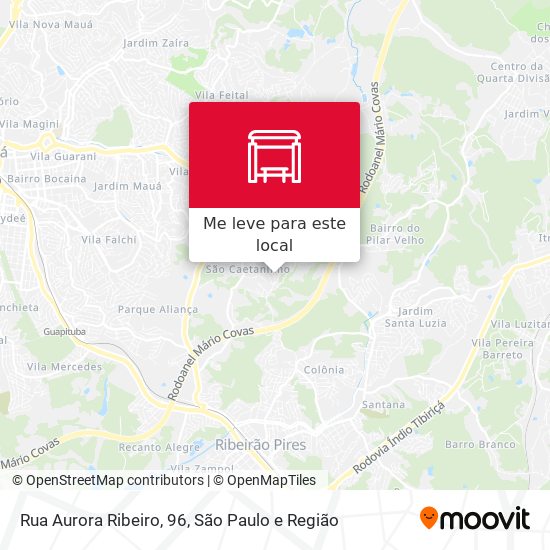 Rua Aurora Ribeiro, 96 mapa