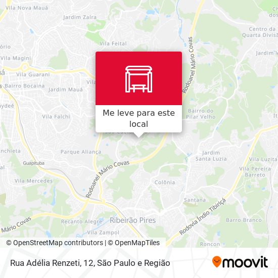 Rua Adélia Renzeti, 12 mapa