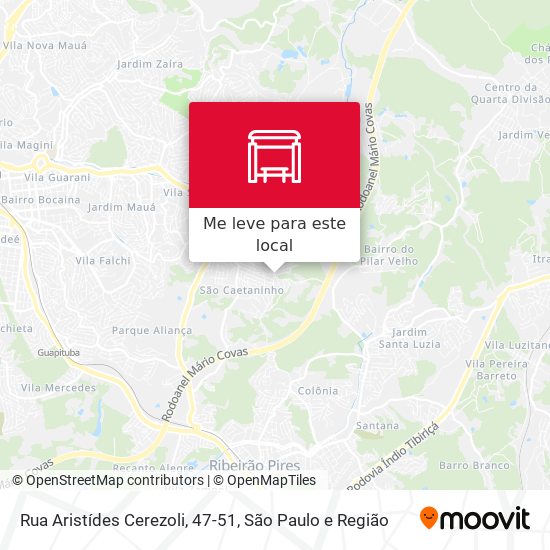 Rua Aristídes Cerezoli, 47-51 mapa