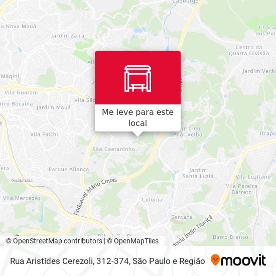 Rua Aristídes Cerezoli, 312-374 mapa