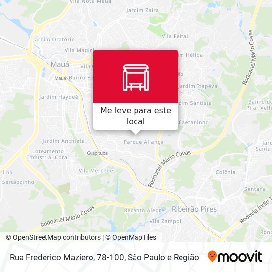 Rua Frederico Maziero, 78-100 mapa