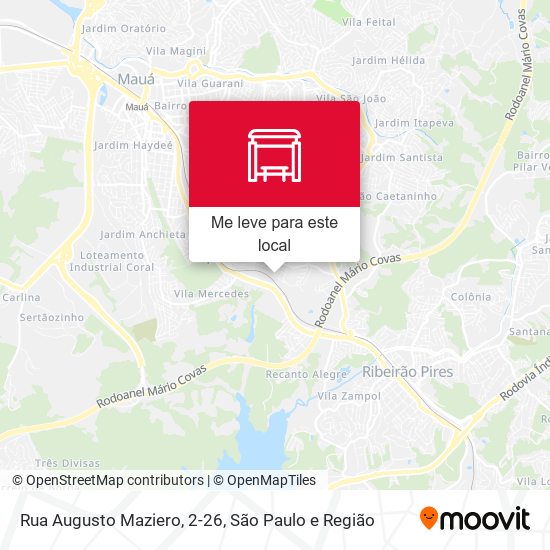 Rua Augusto Maziero, 2-26 mapa