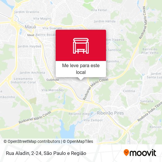 Rua Aladin, 2-24 mapa