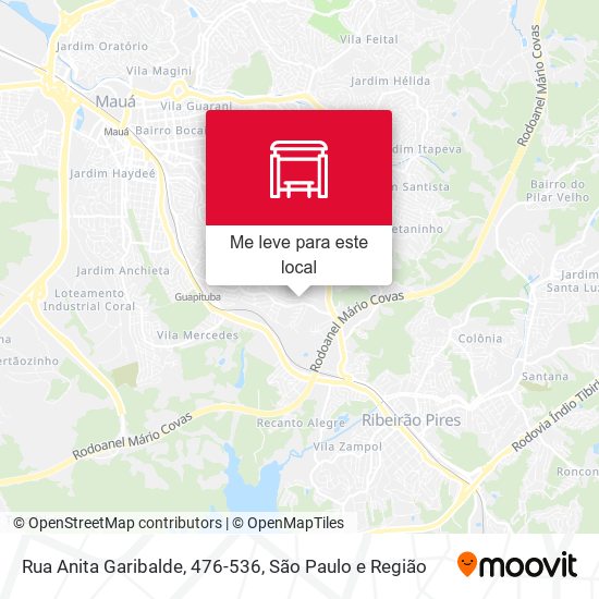 Rua Anita Garibalde, 476-536 mapa