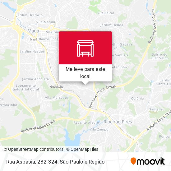 Rua Aspásia, 282-324 mapa