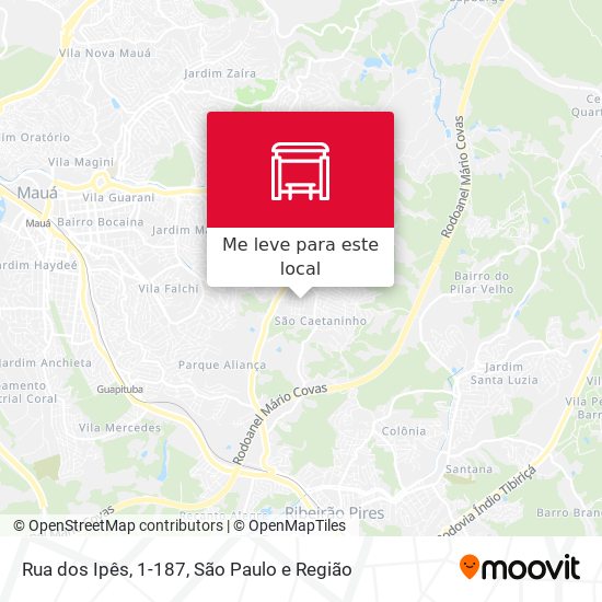 Rua dos Ipês, 1-187 mapa