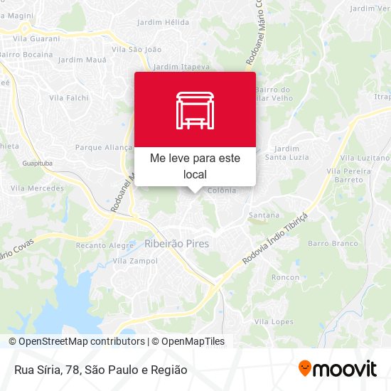 Rua Síria, 78 mapa