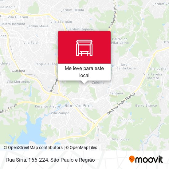 Rua Síria, 166-224 mapa