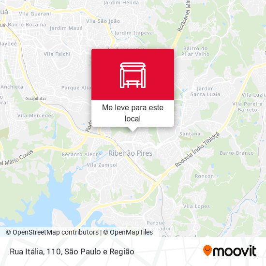 Rua Itália, 110 mapa