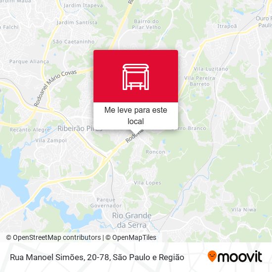Rua Manoel Simões, 20-78 mapa
