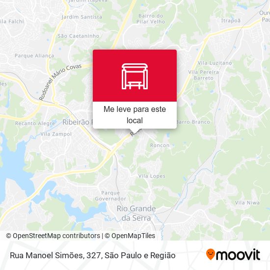 Rua Manoel Simões, 327 mapa