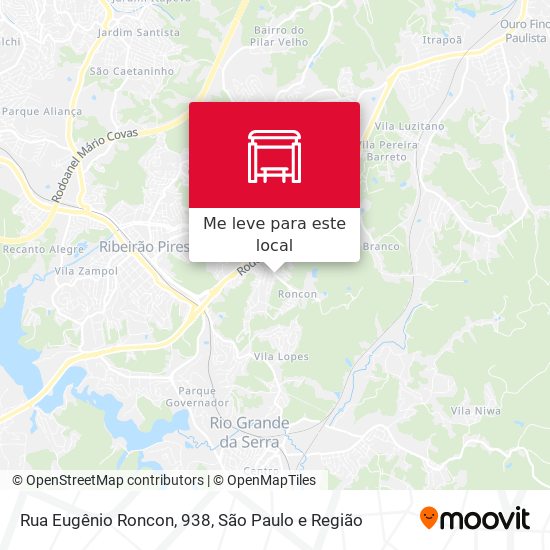 Rua Eugênio Roncon, 938 mapa