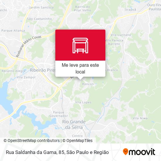 Rua Saldanha da Gama, 85 mapa