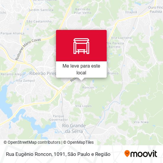 Rua Eugênio Roncon, 1091 mapa