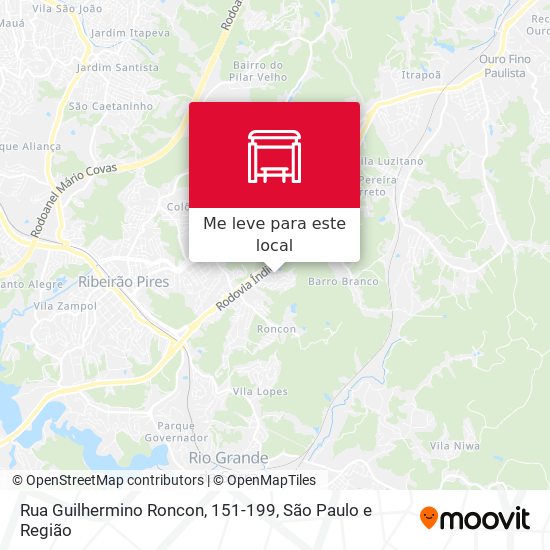 Rua Guilhermino Roncon, 151-199 mapa