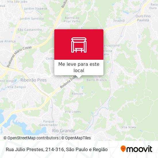 Rua Júlio Prestes, 214-316 mapa