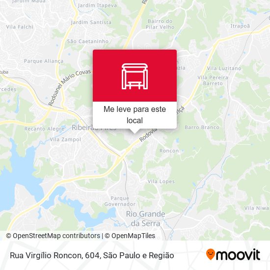 Rua Virgílio Roncon, 604 mapa