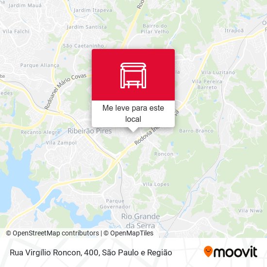 Rua Virgílio Roncon, 400 mapa