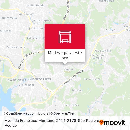 Avenida Francisco Monteiro, 2116-2178 mapa