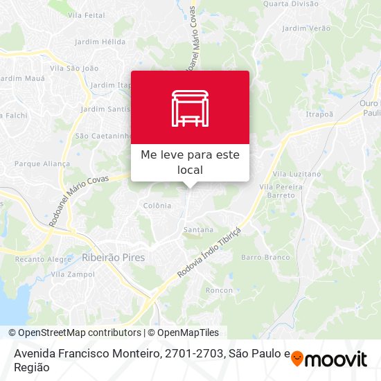 Avenida Francisco Monteiro, 2701-2703 mapa