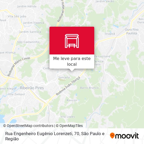 Rua Engenheiro Eugênio Lorenzeti, 70 mapa