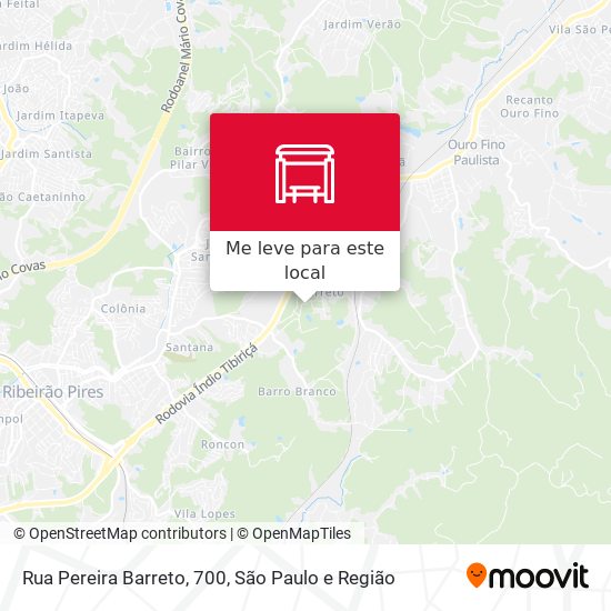 Rua Pereira Barreto, 700 mapa