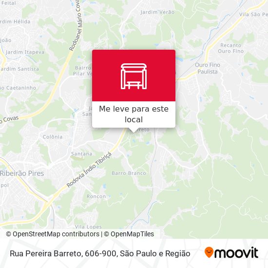Rua Pereira Barreto, 606-900 mapa