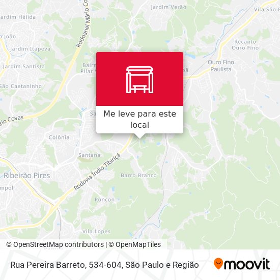 Rua Pereira Barreto, 534-604 mapa