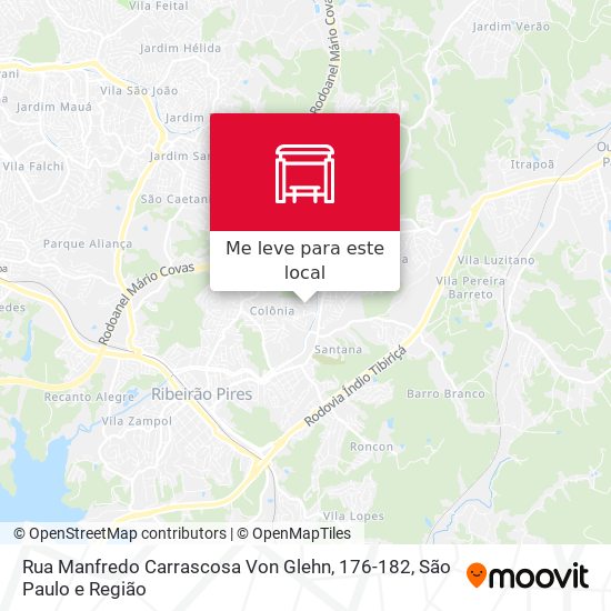 Rua Manfredo Carrascosa Von Glehn, 176-182 mapa